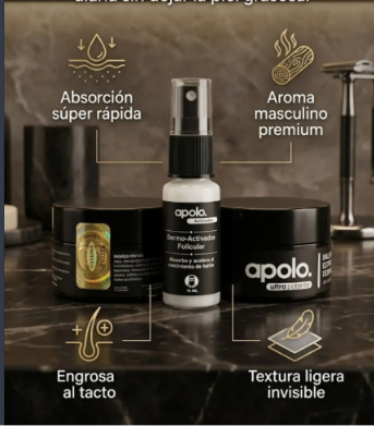 Bálsamo Apolo Ultra Potente + Activador para Barba